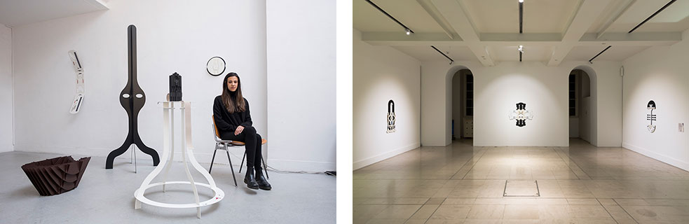 Amba-Sayal-Bennett,-Studio-Portrait and installation shot