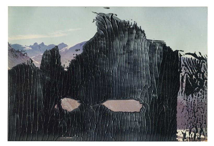 Gerhard Richter, Untitled (16.3.89), 1989, Oil on photograph, 10x14.9cm