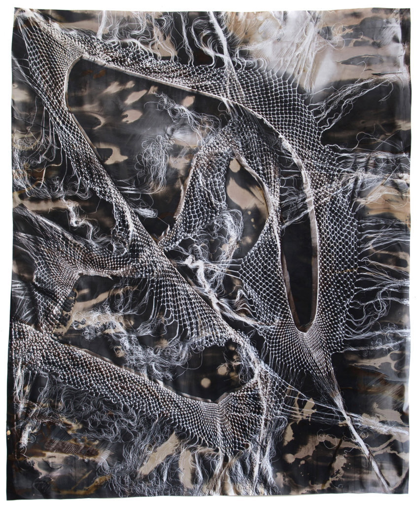 Klea McKenna, Indra’s Net (2) , 2019, Photographic Relief. Unique Photogram on gelatin silver fibre paper. Sepia, 129.5x104.1cm