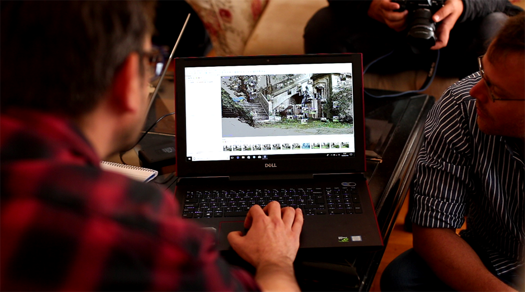 Photogrammetry processing of a scanned deserted structure, Istanbul