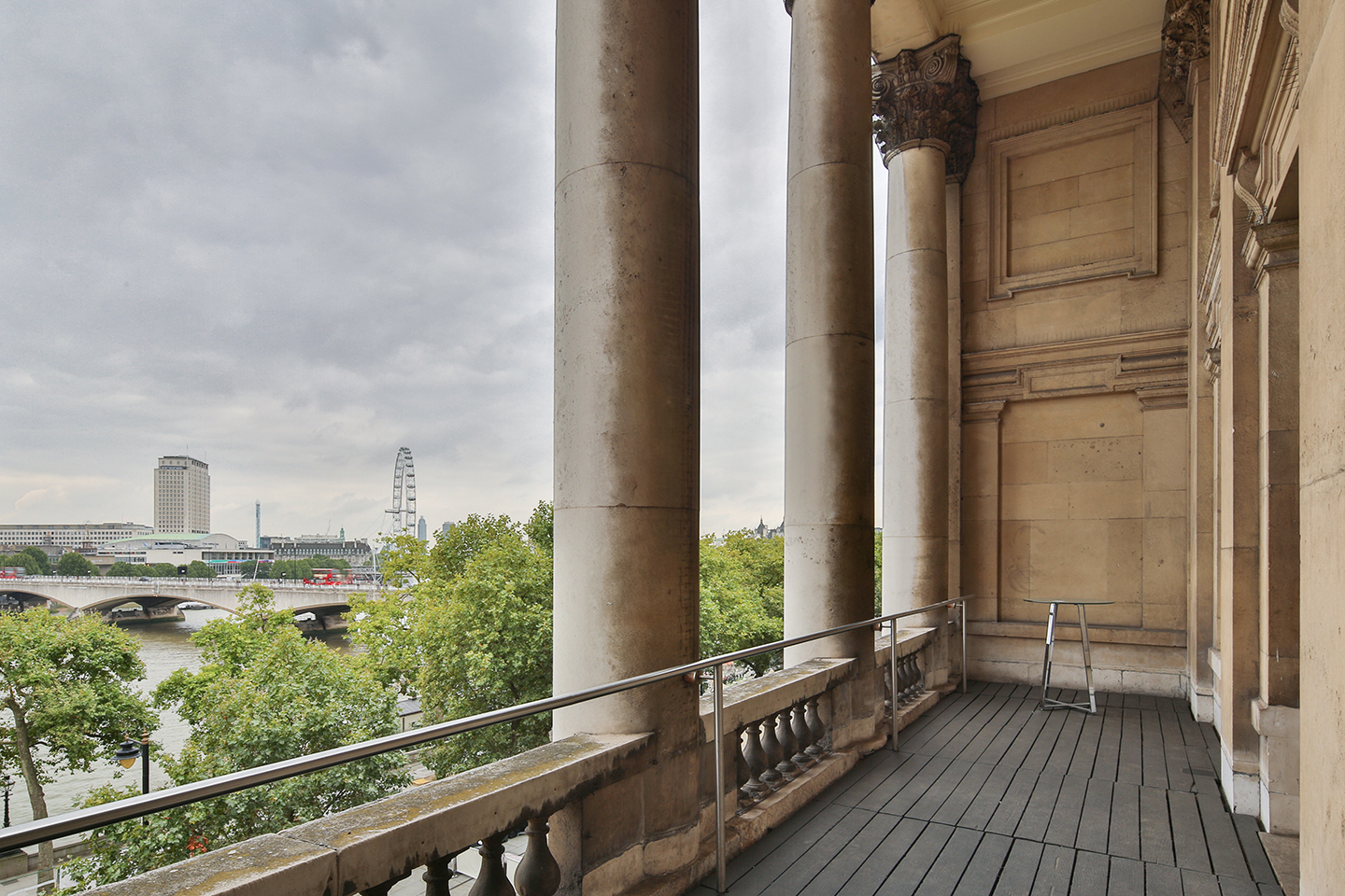 Portico Room balcony, Somerset House