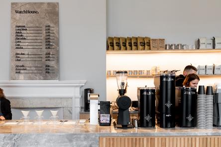The coffee bar at Watch House cafe at Somerset House