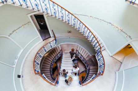 Aerial view of the Nelson Stairway, Somerset House, Image by Kevin Meredith
