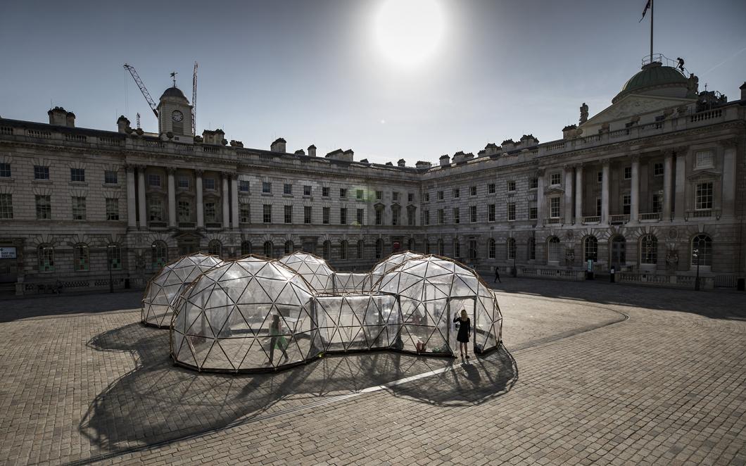 Pollution Pods by Michael Pinsky at Somerset House for Earth Day 2018 (c) Peter Macdiarmid for Somerset House
