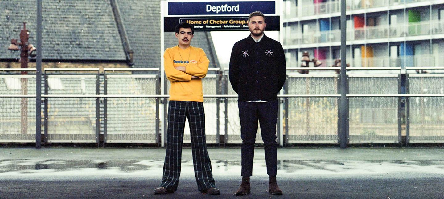 The founders of Deptford Northern Soul Club stand on the platform at Deptford Station