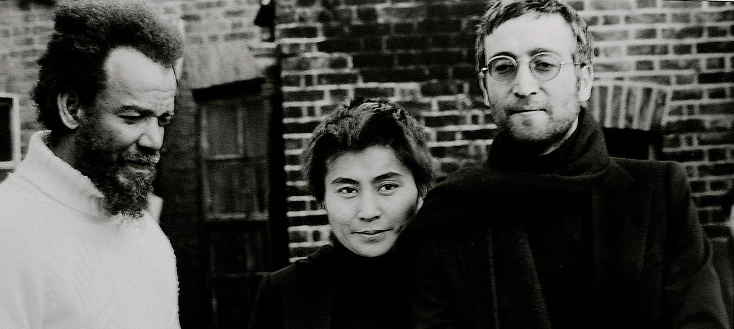 Horace Ové, ‘John Lennon giving Michael X his hair to auction, 1969