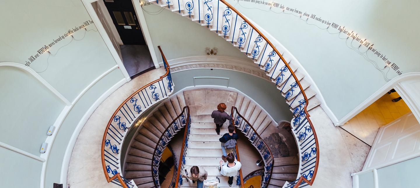Aerial view of the Nelson Stairway, Somerset House, Image by Kevin Meredith