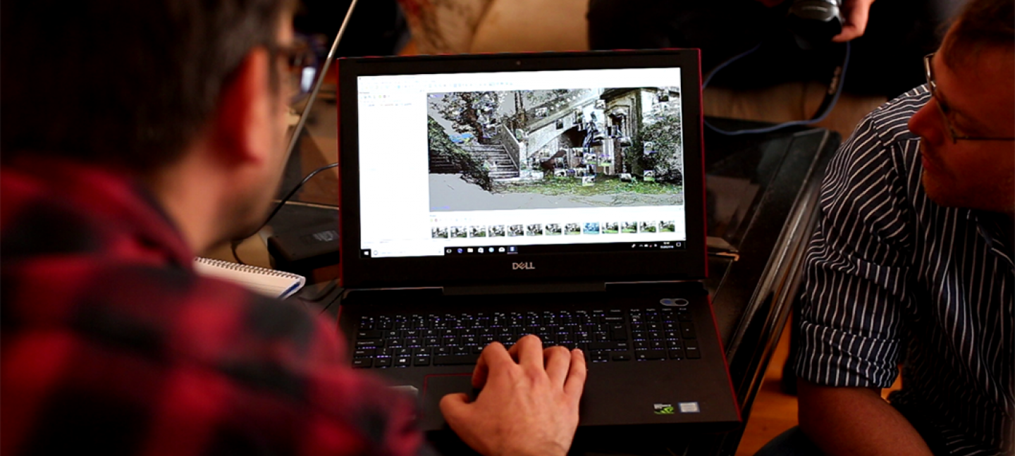 Photogrammetry processing of a scanned deserted structure, Istanbul