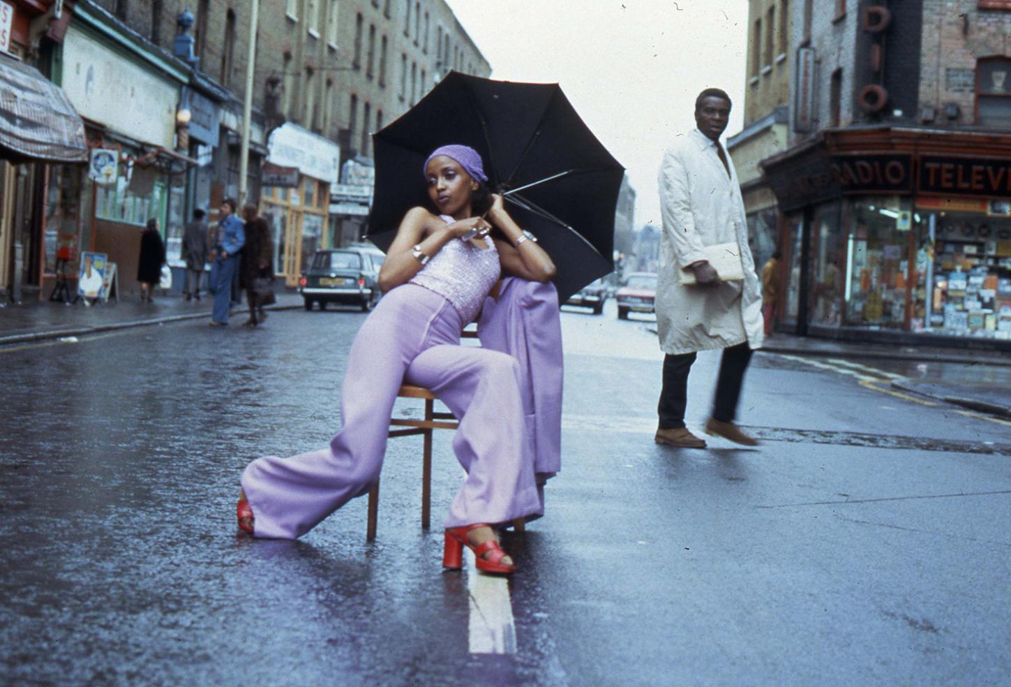 Armet Francis, ‘Fashion Shoot Brixton Market’, 1973. Courtesy of the artist.