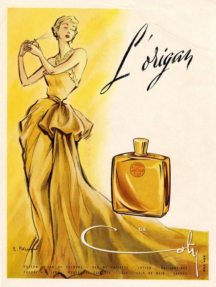 L'Origan de Coty Advertisement, circa 1950