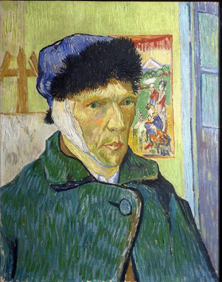 Van Gogh Self Portrait with Bandaged Ear, Courtauld Gallery, Somerset House