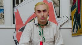 Charles Jeffrey in his studio at Somerset House by Dan Wilton