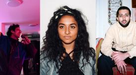 A composite image of 3 Daytimer DJs, Jonny Khan, DJ Mimi, and Esk.