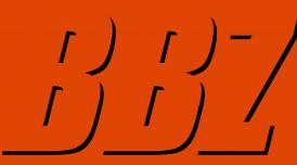 BBZ written in black on orange background