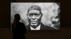 Installation shot of L’Île du Diable (Devil’s Island) by Leila Alaoui (c) Tim Bowditch