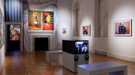 Installation view of Kaleidoscope: Immigration and Modern Britain