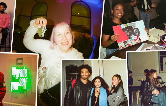 A collage image of young people enjoying themselves at the last Upgrade Yourself takeover.